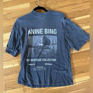 Anine Bing Charcoal Graphic Tee